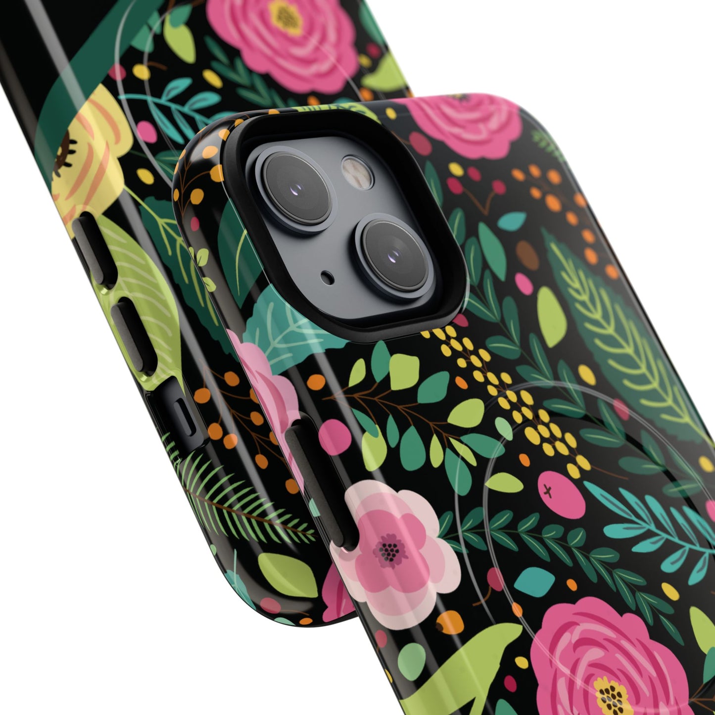 Personalized Floral Fantasy Tough Magnetic iPhone Cases- a Gift for Gardeners, Mother's Day, Birthday Gift, Anniversary Gift, Presents