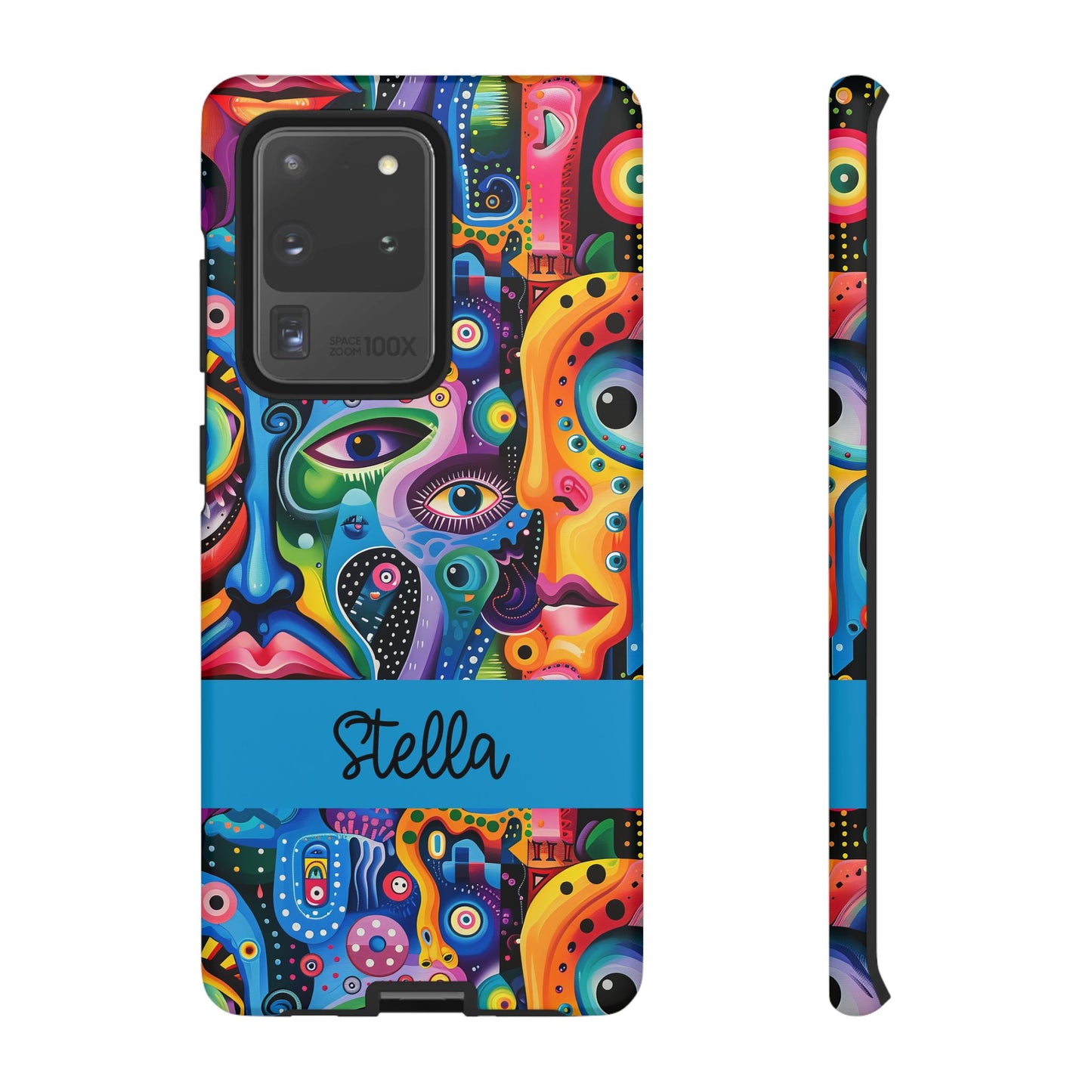 Psychedelic Visions Vibrant Samsung, iPhone and Google Pixel Phone Cases - Colorful Artistic Design