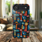 Urban Totem Vibe Tough iPhone Magnetic Case, Colorful Bohemian Art, Unique Gift for Him/Her, Holiday Accessory, iPhone Protection, MagSafe iPhone Case.