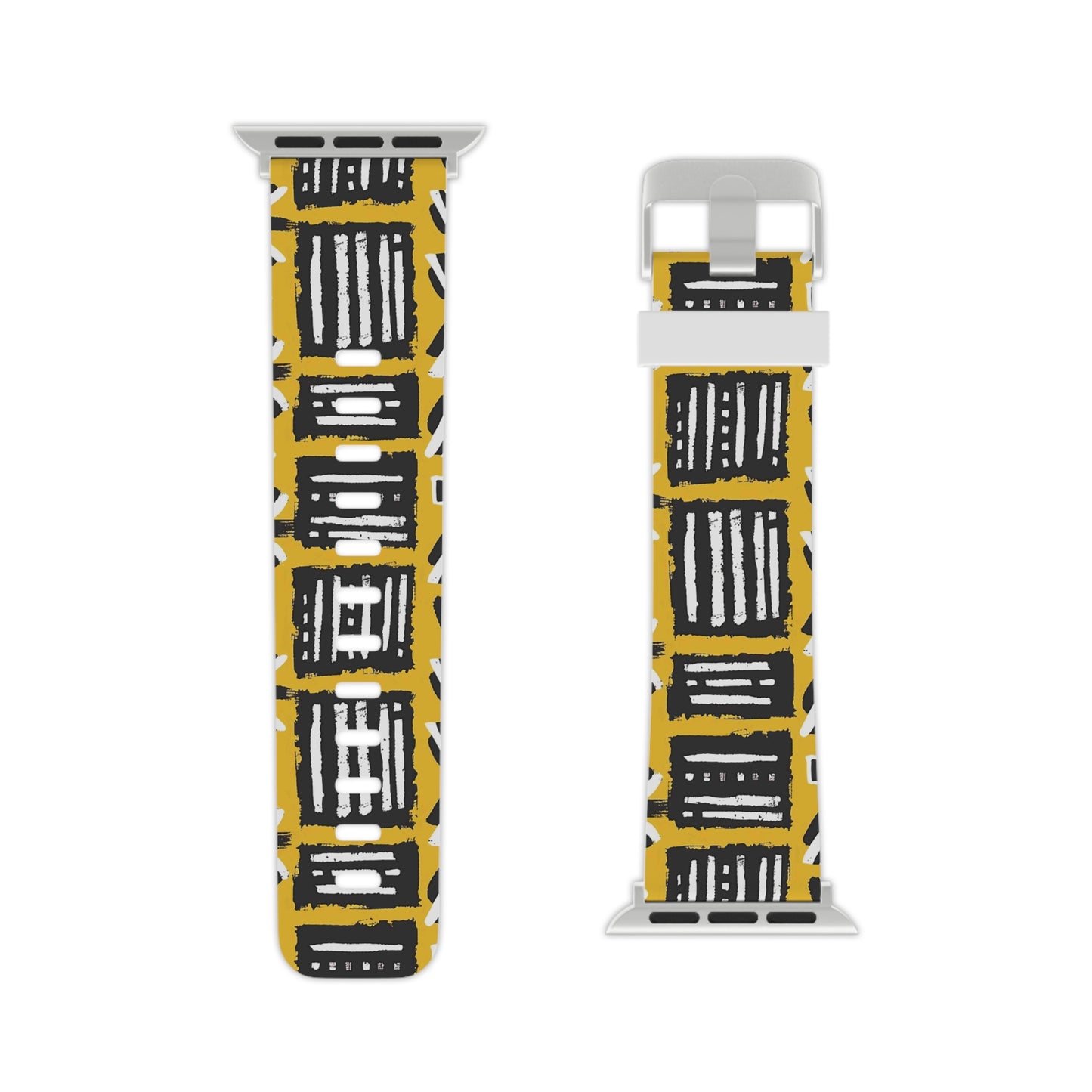 Tribal Vibes Stylish Apple Watch Band – Modern Geometric Design.