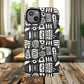 Modern Abstract Geometric Tough Magnetic Phone Case, Durable Phone Accessory, Gift for Him or Her, Artistic Design, Modern Decor