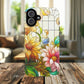 Floral Stained Glass Reverie Tough iPhone Magnetic Case, iPhone Cover, Protective Case, Flower Design, Gift for Her, Nature Lover
