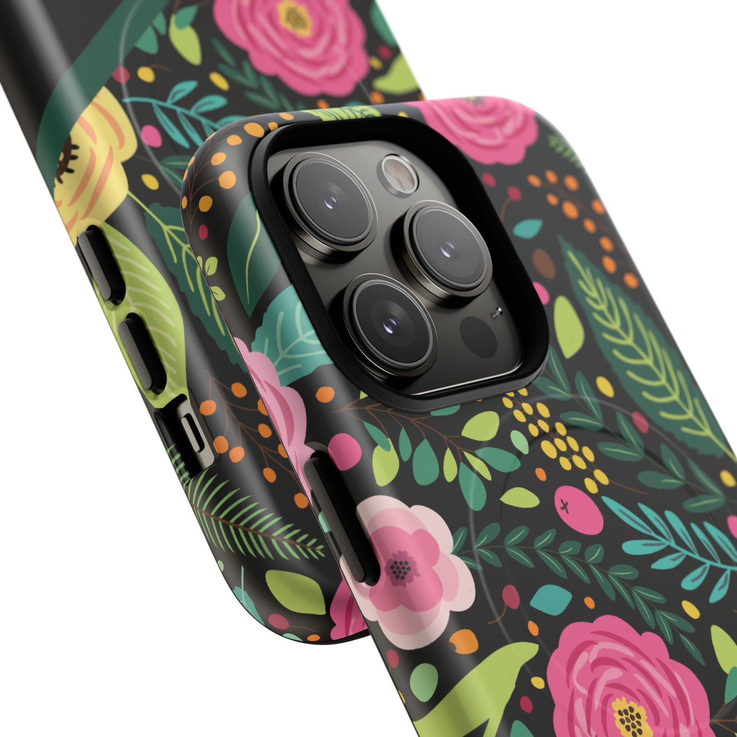 Personalized Floral Fantasy Tough Magnetic iPhone Cases- a Gift for Gardeners, Mother's Day, Birthday Gift, Anniversary Gift, Presents