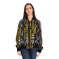 Geometric Harmony Women's Bomber Jacket