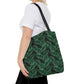 Black Tropical Bliss Tote Bag