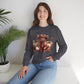 Autumn Highland Cow Charm Unisex Heavy Blend™ Crewneck Sweatshirt