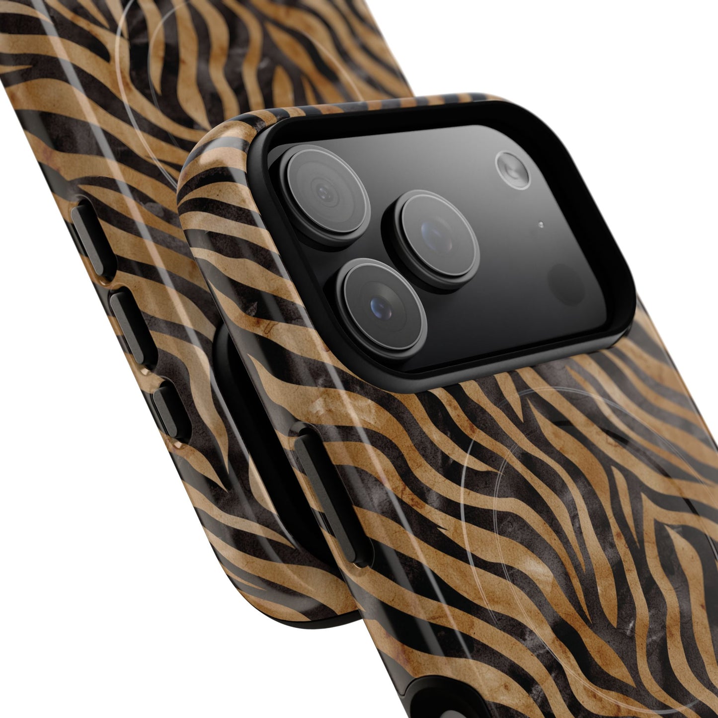 Tough Magnetic iPhone Case with Zebra Print, Stylish Protection for iPhones, Unique iPhone Accessory, Gift for Animal Lovers]