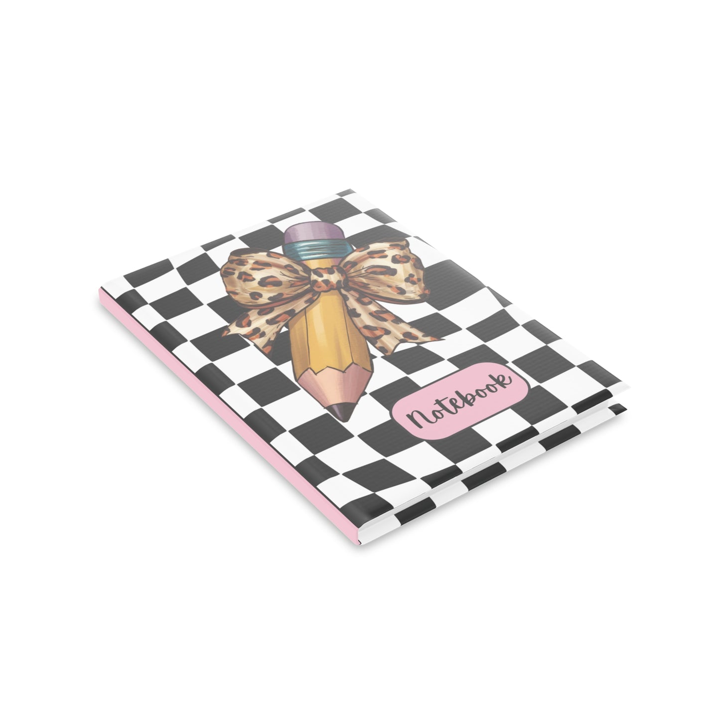 Wild Style Checkered Hardcover Notebook with Puffy Covers (PY)