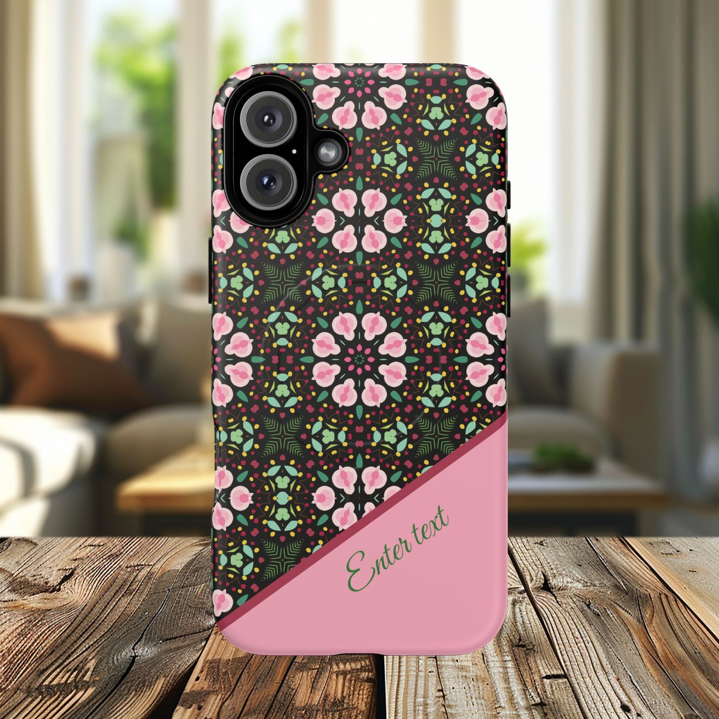Personalized Twilight Petal Tapestry Floral Tough Magnetic MagSafe® iPhone Case, Durable iPhone Protector, Unique Gift for Her, Stylish Tech Accessories.