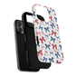 Patriotic Coquette Tough iPhone Magnetic Case, Stylish Gift for Her, Summer Celebrations, Cute Bow Design