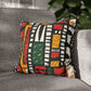 Tribal Harmony Square Poly Canvas Pillowcase