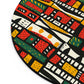 Tribal Harmony Vibrant Mouse Pad - Colorful Desk Accessory for Home Office.