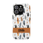 Personalized Whispering Feathers Samsung, Google Pixel and iPhone Case, Custom Name Case.