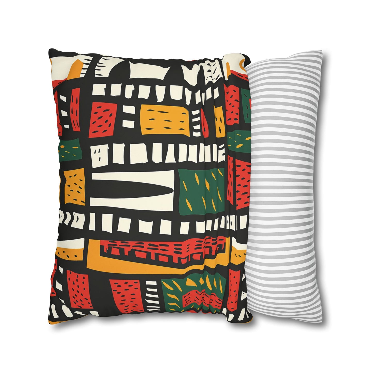 Tribal Harmony Square Poly Canvas Pillowcase