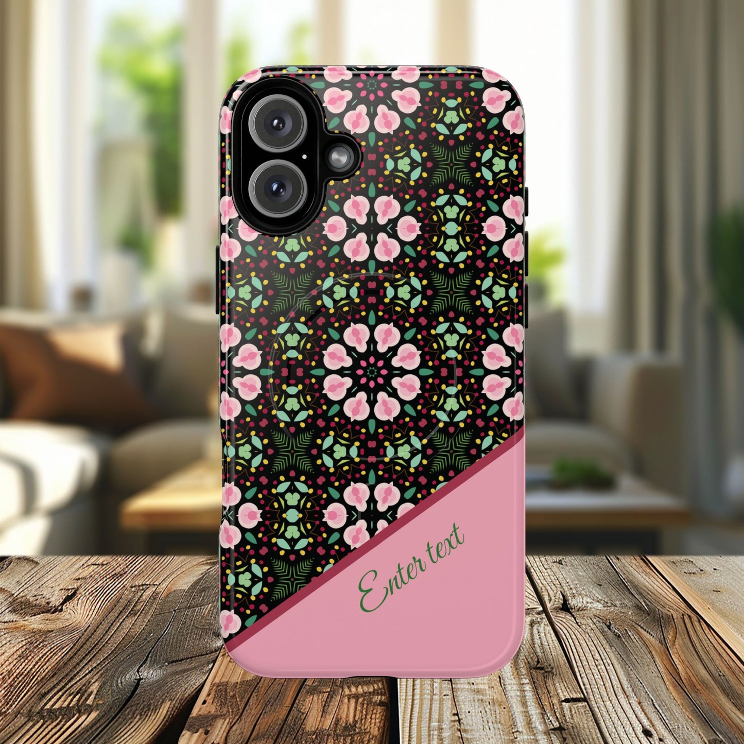 Personalized Twilight Petal Tapestry Floral Tough Magnetic MagSafe® iPhone Case, Durable iPhone Protector, Unique Gift for Her, Stylish Tech Accessories.