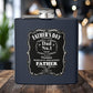 Father's Day Stainless Steel Flask - World's Greatest Dad Gift, Personalized Hip Flask, Groomsmen Gift, Engraved Drinkware