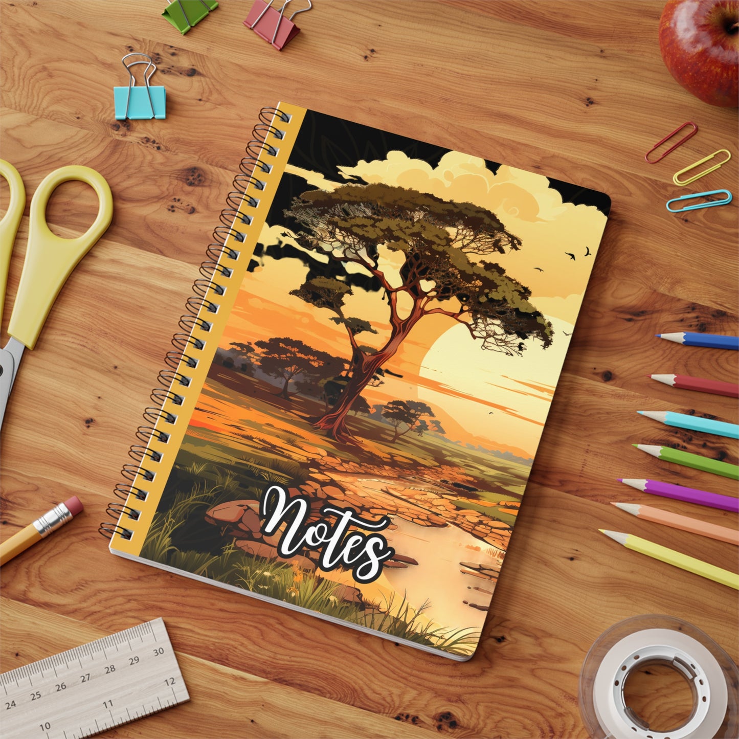 Wirobound Softcover Notebook, A5 - Inspirational Nature Design, Journal for Writing, Sketching, Daily Notes, Gift for Nature Lovers, [...]