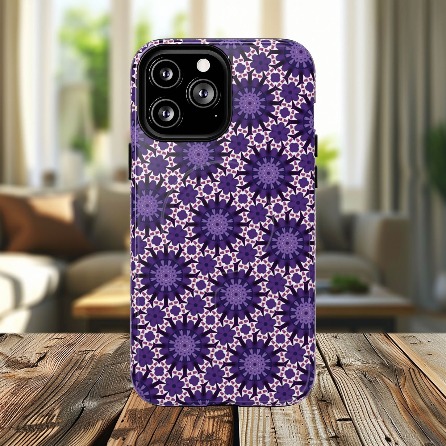 Twilight Petal Mirage Magnetic iPhone Cases, Unique Floral Designs, Tough Protection, Gift for Her, iPhone Accessories, Custom Cases