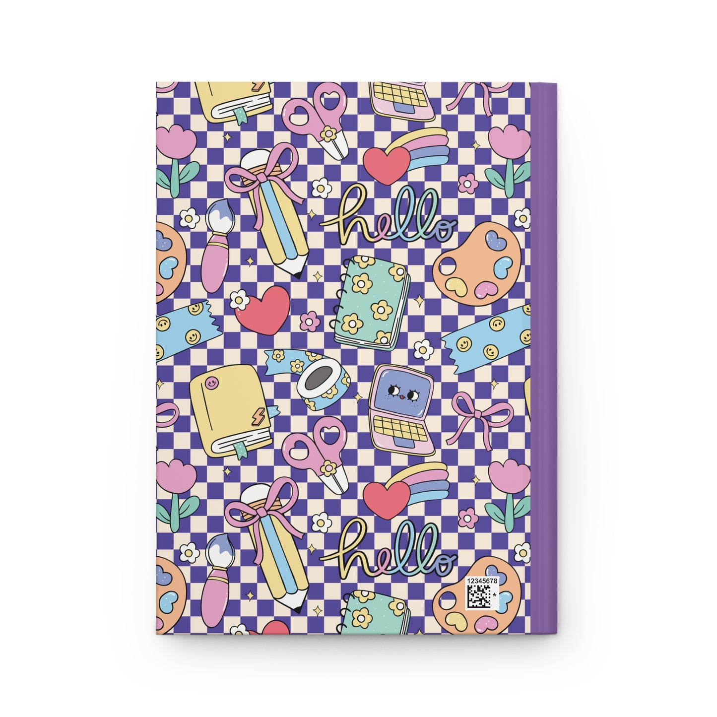 Custom Purple Doodle Daydream Composition Book Inspired Ruled Hardcover Journal for Kids, Fun School Notebook, Customizable Composition Book, Back to School Gift, Learning Organizer