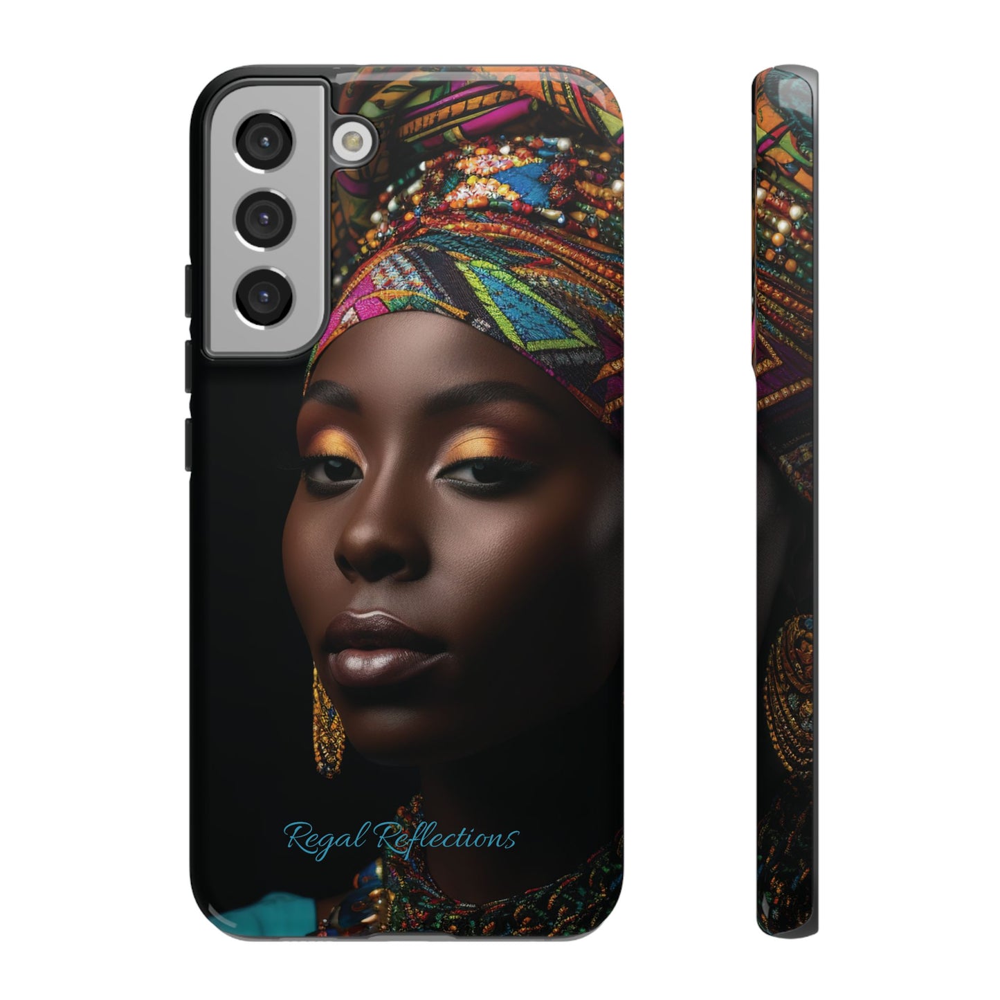 Regal Reflections: African Majesty iPhone, Samsung and Google Tough Phone Cases.