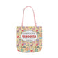 Personalized Doodle Daydream Composition Book Inspired Canvas Tote Bag with Colorful Straps, Cute School Bag, Eco-Friendly Tote, Back to School Shopping Bag, Teacher Gift Idea