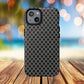 Noir Mosaic Tough iPhone Magnetic Case, Geometric Patterned Case, Durable iPhone Cover, Unique Tech Accessories, Perfect Gift for Him/Her