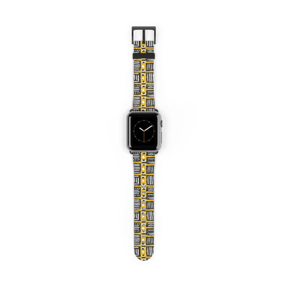 Tribal Vibes Stylish Abstract Print Watch Band - Unique Accessory for Fashion Lovers.