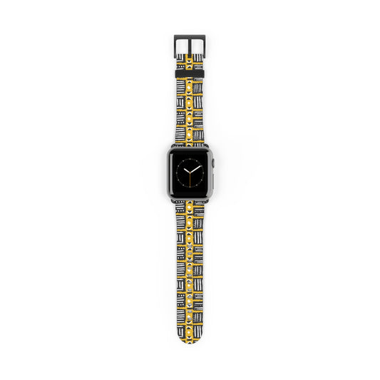 Tribal Vibes Stylish Abstract Print Watch Band - Unique Accessory for Fashion Lovers.