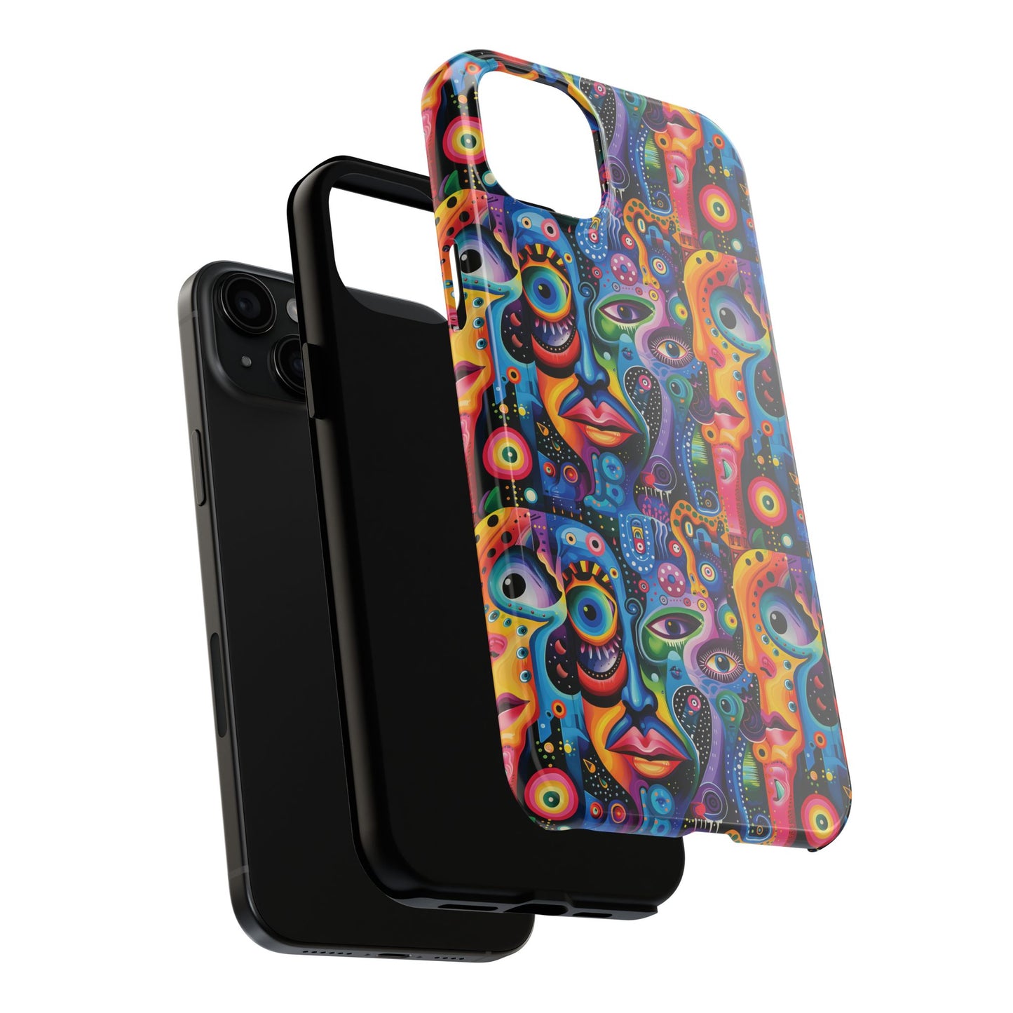 Psychedelic Visions Vibrant Art iPhone and Samsung Phone Case - Stylish Tough Case for Artists & Creatives.
