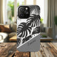 Personalized Monochrome Monstera Tropical Phone Case - Tough Magnetic MagSafe® Cases, Gifts for Nature Lovers, Stylish Phone Accessories, Gifts for Her.