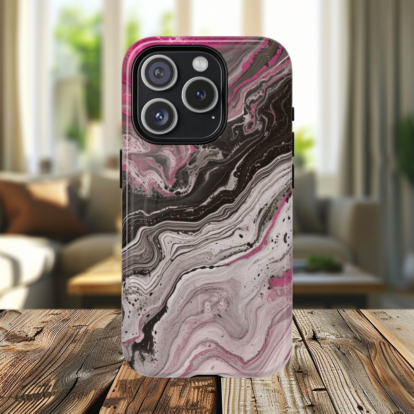 Stylish Magnetic iPhone Cases for Tough Protection, Trendy iPhone Covers, Gift for Teens, Modern Tech Accessories, Marble iPhone Design Cases