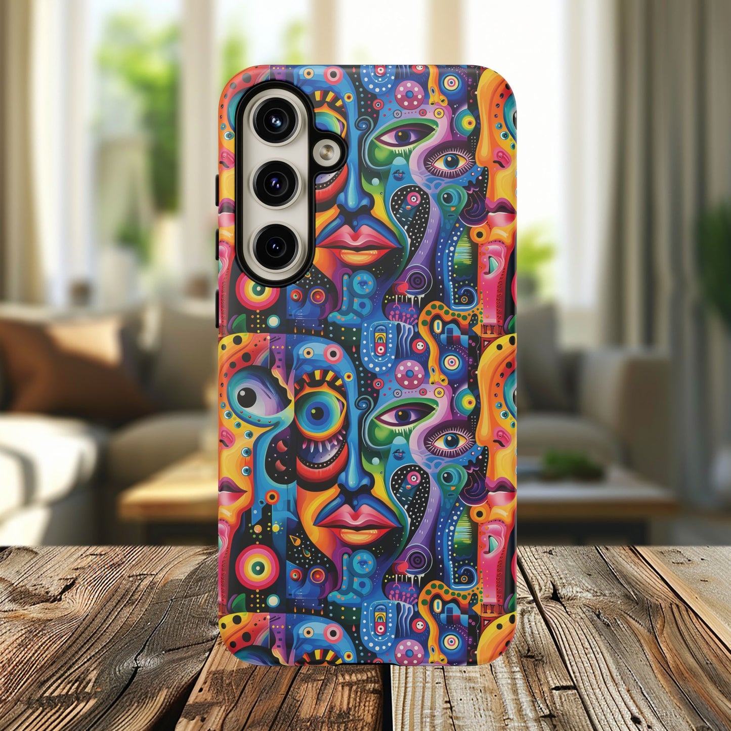 Psychedelic Visions Vibrant Samsung, iPhone and Google Pixel Phone Cases - Colorful Artistic Design