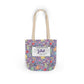 Personalized Purple Doodle Daydream Composition Book Inspired Canvas Tote Bag with Colorful Straps, Cute School Bag, Eco-Friendly Tote, Back to School Shopping Bag, Teacher Gift Idea