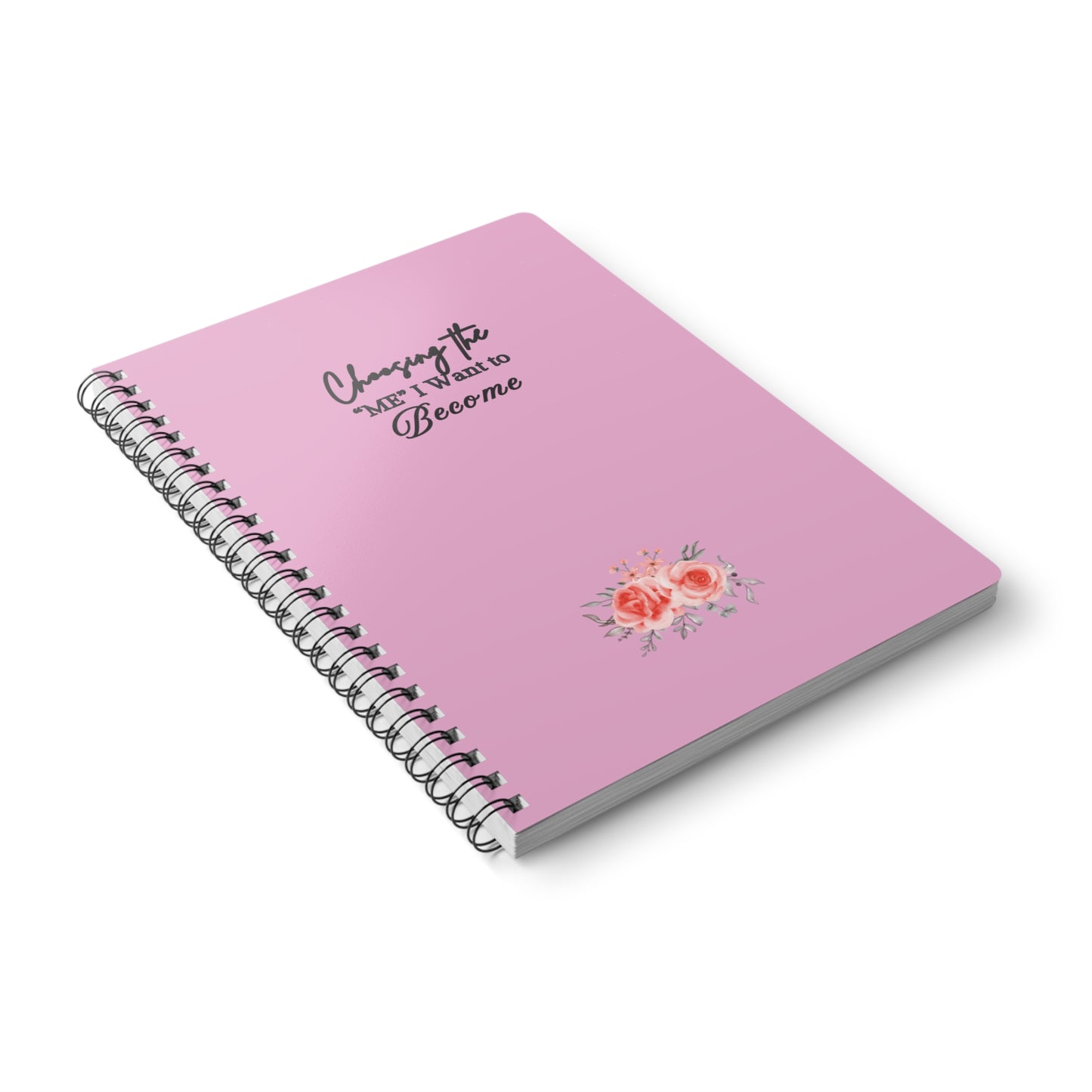 Floral Motivational Notebook, Self-Improvement Journal, Inspirational Diary, Positive Affirmations, Goal Planning
