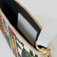 Tribal Harmony Colorful Geometric Mini Clutch Bag - Abstract Pattern Pouch for Everyday Use