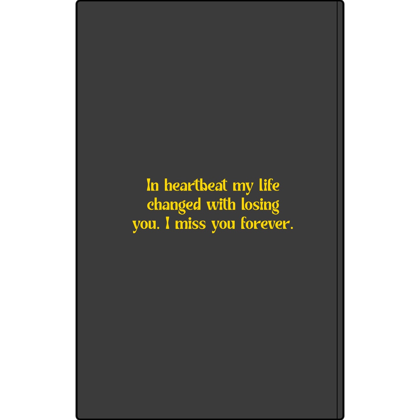 Personalized Dear Mum/Dad/Sister/Friend Engraved Vegan Leather Journal — "Things I Wish to Share with You" Memorial Gift