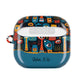 Personalized Abstract Eye Pattern AirPod Case — Colorful Tribal Graphic with Custom Text/Name