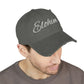 'ELOHIM, GENESIS 1:1'  Distressed Dad Hat with Embroidered, Casual Cap for Fathers, Gifts for Dads, Religious Hat, Vintage Style