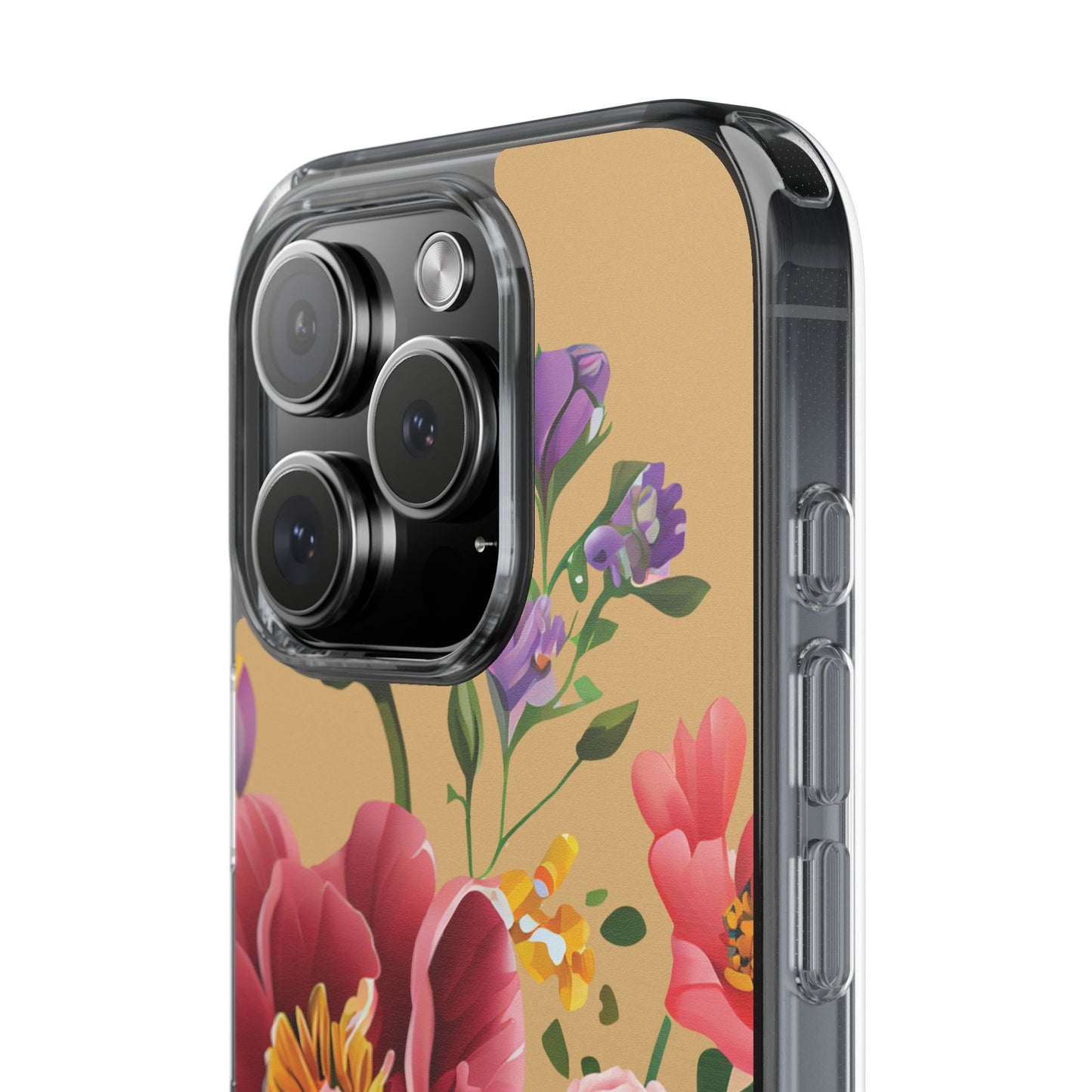 Clear Floral Bible Verse Phone Case — "Let Your Light Shine" (Matthew 5:16) for iPhone and Samsung Cases.