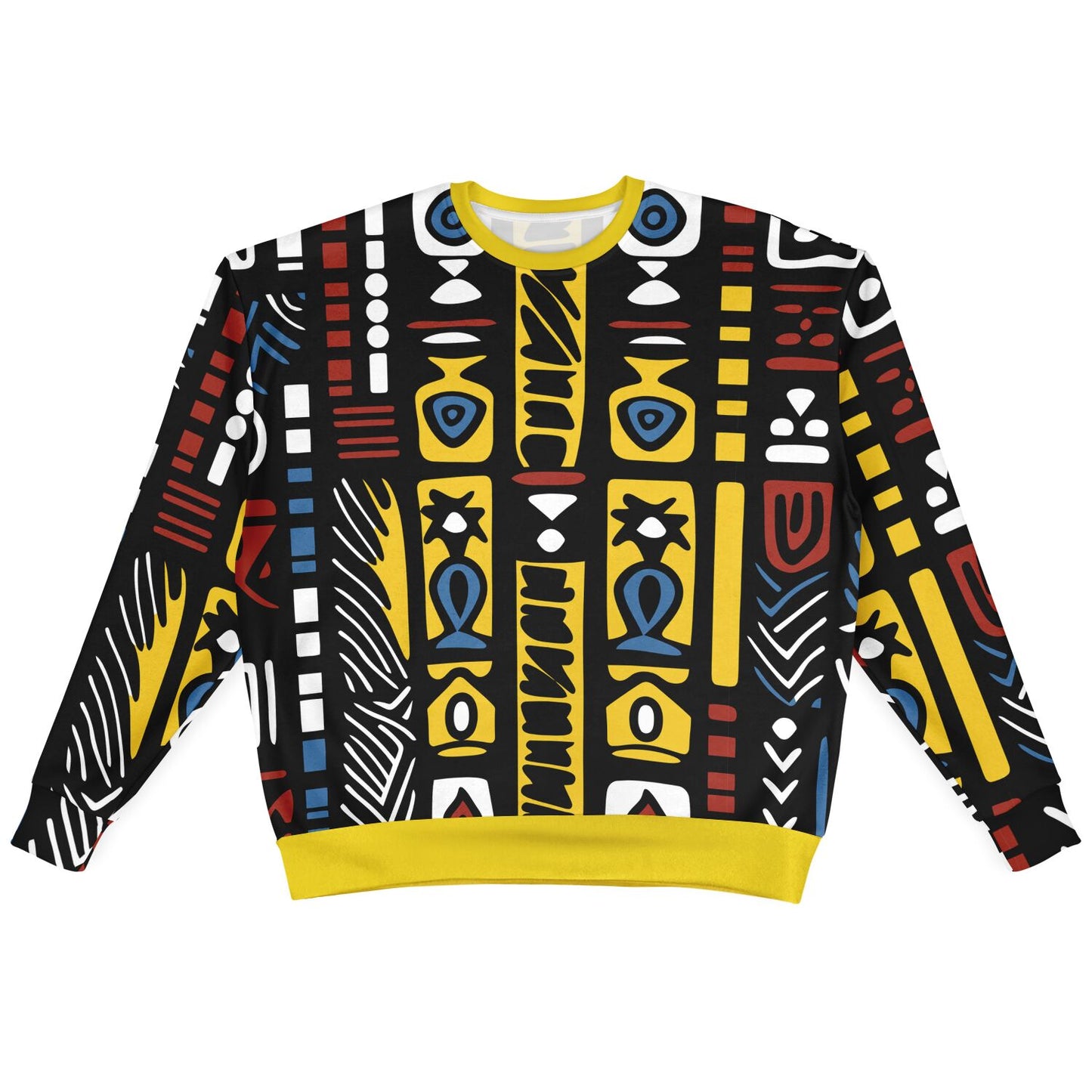 Geometric Harmony Heavyweight Oversized Sweatshirt - AOP