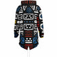 Geometric Harmony Heavyweight Elongated Hoodie - AOP