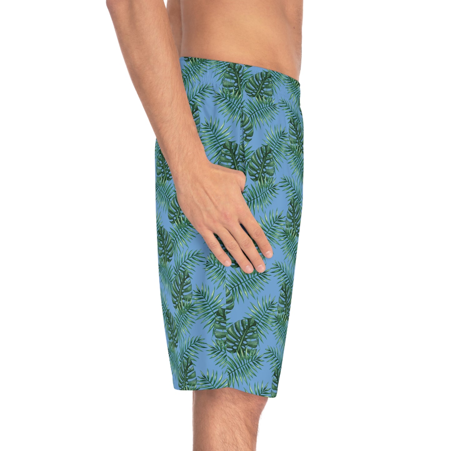 Blue Tropical Bliss Men's Board Shorts (AOP)- (PY)