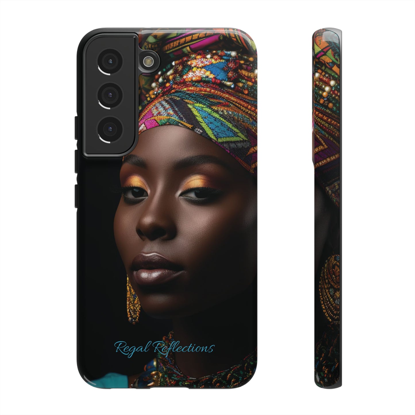 Regal Reflections: African Majesty iPhone, Samsung and Google Tough Phone Cases.