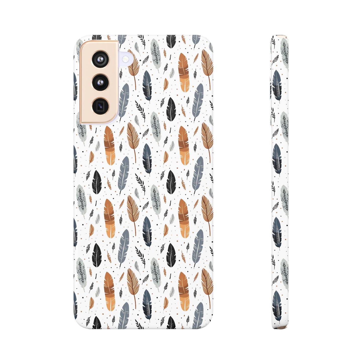 Whispering Feathers Slim Phone Cases for iPhone and Samsung