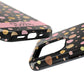 Personalized Gold & Pink Confetti Tough Phone Case — Glitter Dot Protective Phone Cover