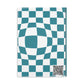 Teal Checkered Charm A Hardcover Notebook (PY)