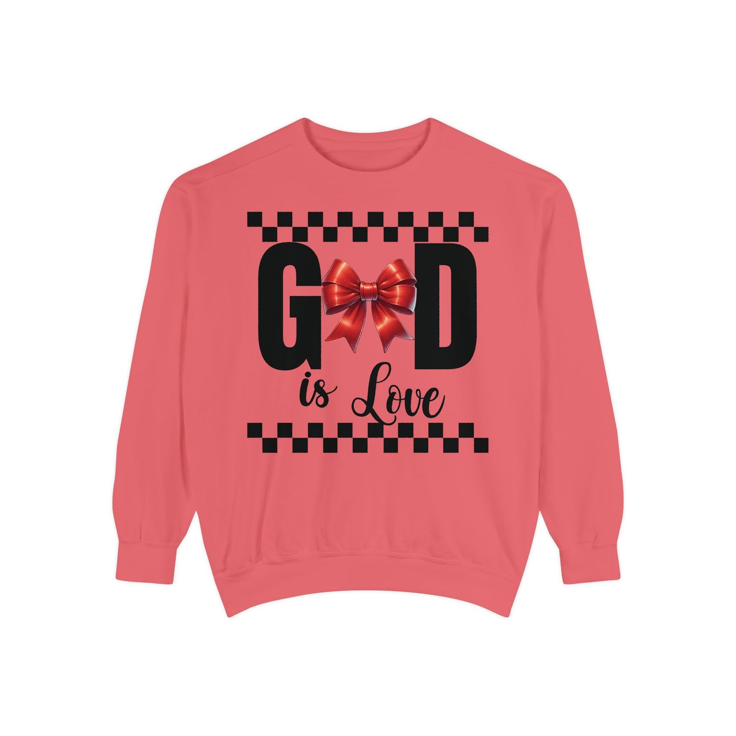 GOD is LOVE Unisex Comfort Colors Garment-Dyed Sweatshirt