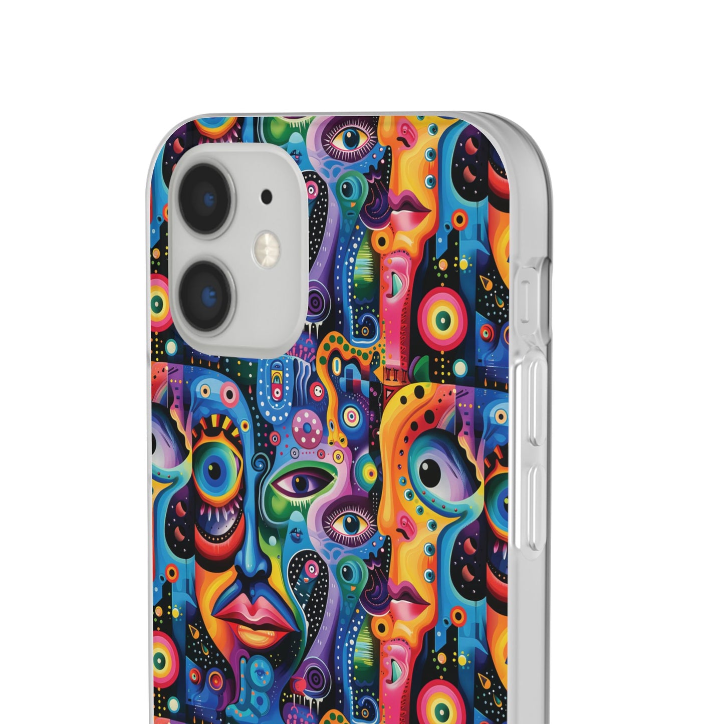 Psychedelic Visions Flexi iPhone and Samsung Case - Colorful Abstract Design.