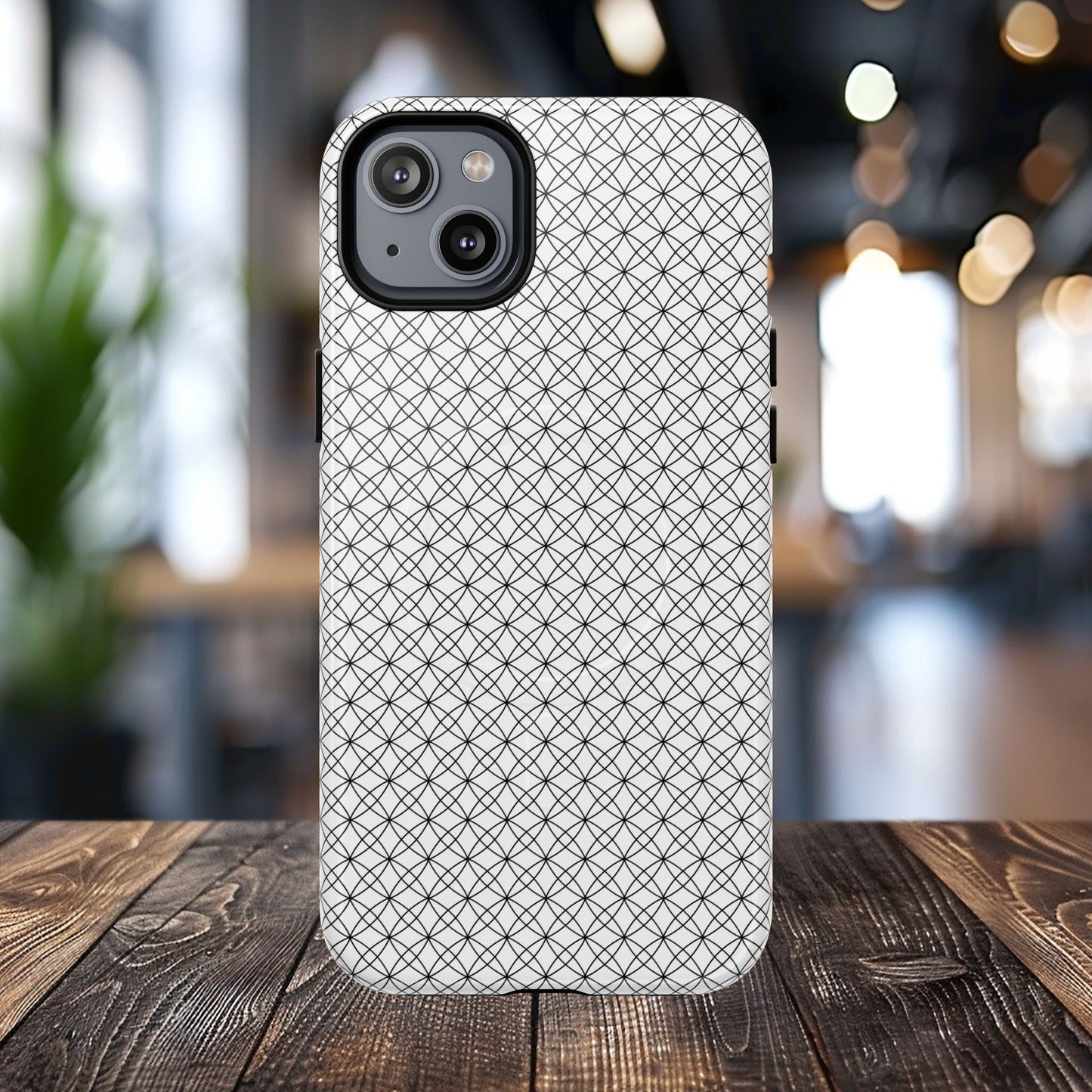 Geometric Phone Case, Stylish Tough Magnetic Cases, Unique Protection, Trendy Gift for Tech Lovers, Modern Mobile Accessory