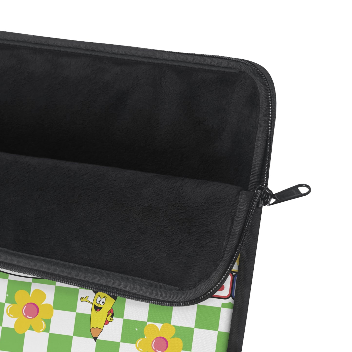 Personalized Green SchoolYard Chic Laptop Sleeve with Composition Book Inspired Design, Educational Gift for Teachers, Classroom Organization, Back to School, Unique Teacher Accessory